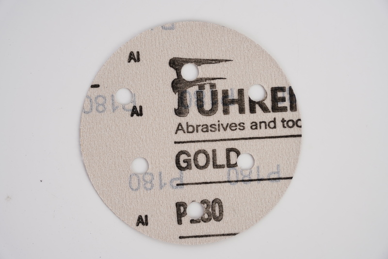 Nhám đĩa Fuhren P180 vàng - lỗ